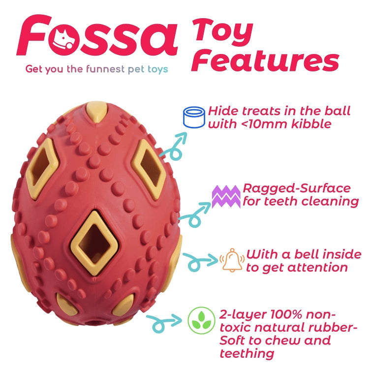 Hollow Egg Rubber Dog Leaking Sound Toy Pet Product
