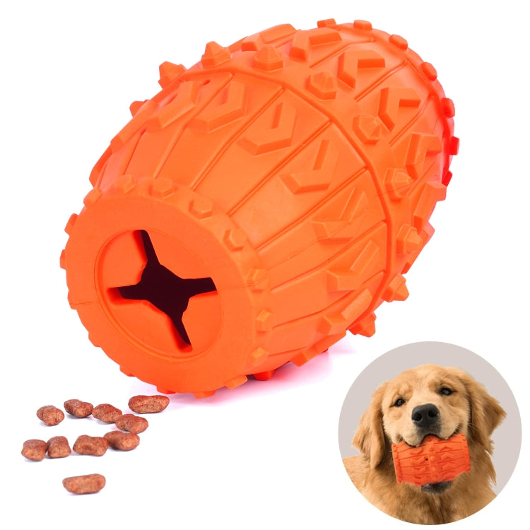 Wine Barrel Shape Rubber Dog Leaking Food Toy Pet Product