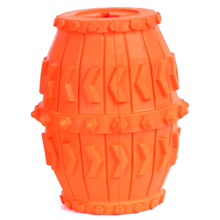 Wine Barrel Shape Rubber Dog Leaking Food Toy Pet Product