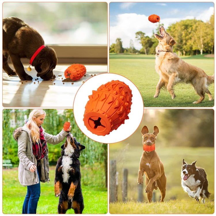 Wine Barrel Shape Rubber Dog Leaking Food Toy Pet Product