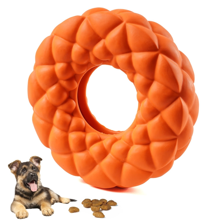 Rubber Garden Ring Shape Dog Leaking Food Toys Pet Products