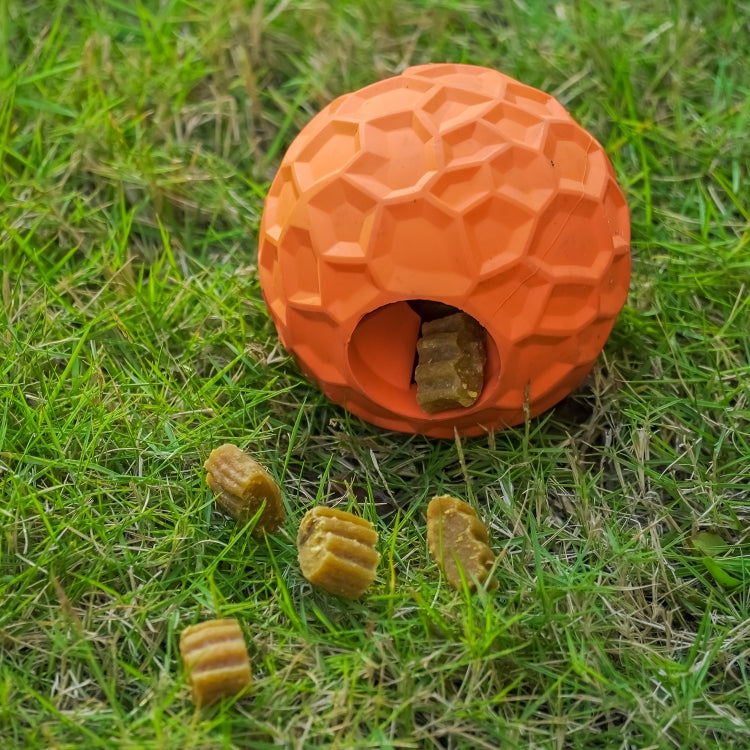 Small Rubber Masonry Stone Ball Shape Dog Leaking Sound Toy Pet Product