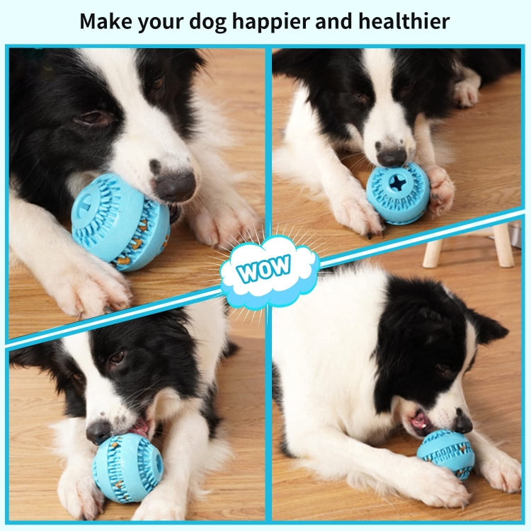 Small Rubber Teeth Leak Ball Dog Toy Pet Products