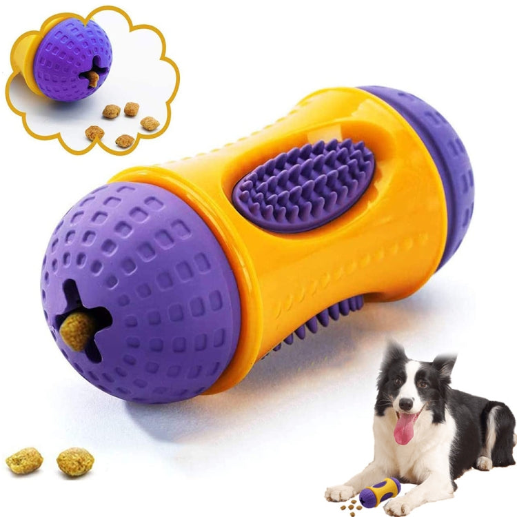 Natural Rubber+TPR Material Waist Drum Shape Dog Missing Food Toy Pet Products