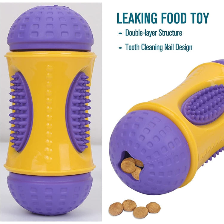 Natural Rubber+TPR Material Waist Drum Shape Dog Missing Food Toy Pet Products