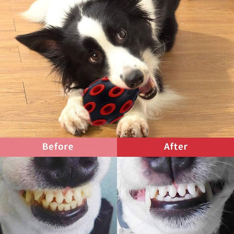 Rubber Sea Anemone Double Layer Rugby Dog Chew Toy Pet Products