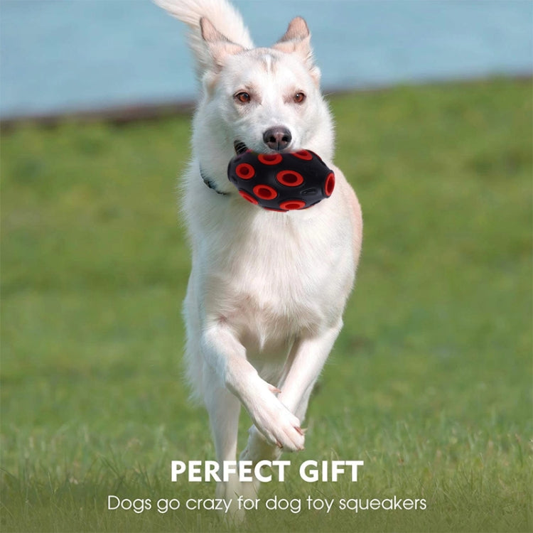 Rubber Sea Anemone Double Layer Rugby Dog Chew Toy Pet Products