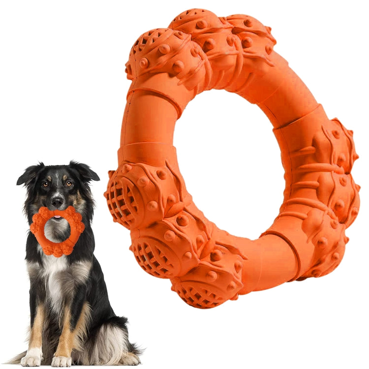 Rubber Solid Throwing Ring Dog Grinding Chew Toy Pet Products