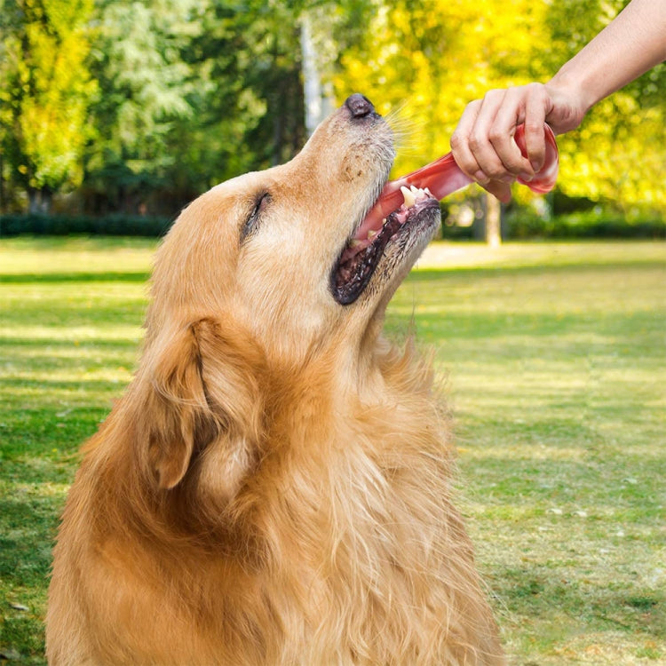 Rubber Bone Shape Dog Tooth Cleaning and Leakage Toy Pet Products