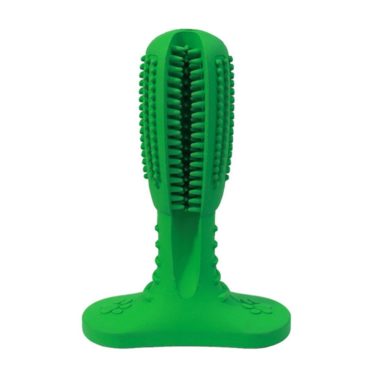 Pet Toothbrush Vocal Cleaning Teeth Molar Rod Dog Toy Supplies, Size: 18x13.5x5.5cm(Green)