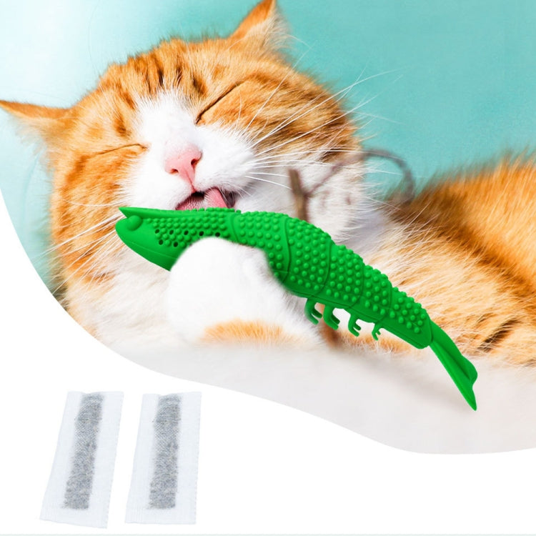 Catnip Fish Bite Teething Stick Funny Cat Toy Pet Toothbrush