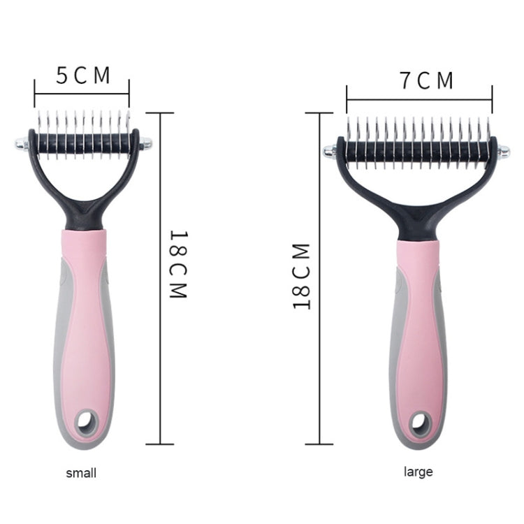 Pet Comb Beauty Cleaning Supplies Dog Stainless Steel Dog Comb, Size: 17 x 6.6 cm