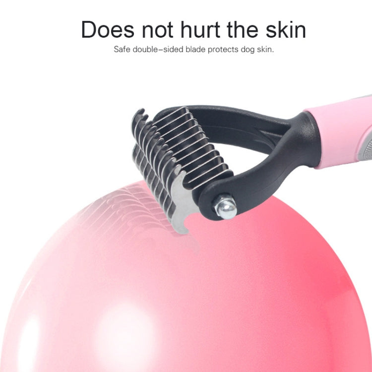 Pet Comb Beauty Cleaning Supplies Dog Stainless Steel Dog Comb, Size: 17 x 6.6 cm