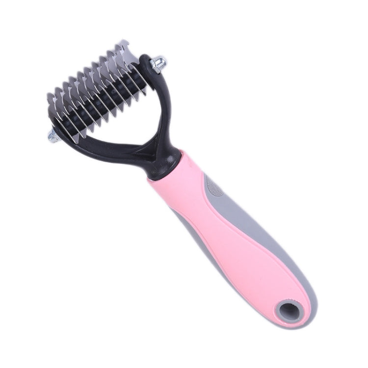 Pet Comb Beauty Cleaning Supplies Dog Stainless Steel Dog Comb, Size: 18x7cm