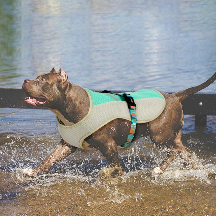 TUFFHOUND TH00204 Summer Pet Clothes Dog Cooling Vest Clothes, Size: M(Green)
