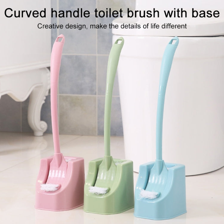 Sided Curved Handle Toilet Brush Toilet Cleaning Brush Back No Dead Toilet Cleaning Brush, Random Color Delivery
