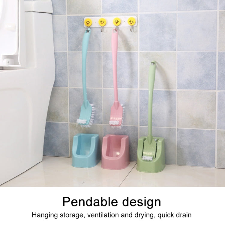 Sided Curved Handle Toilet Brush Toilet Cleaning Brush Back No Dead Toilet Cleaning Brush, Random Color Delivery