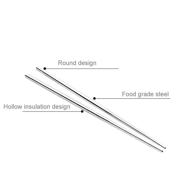 One Pair Smooth Surface Chopsticks