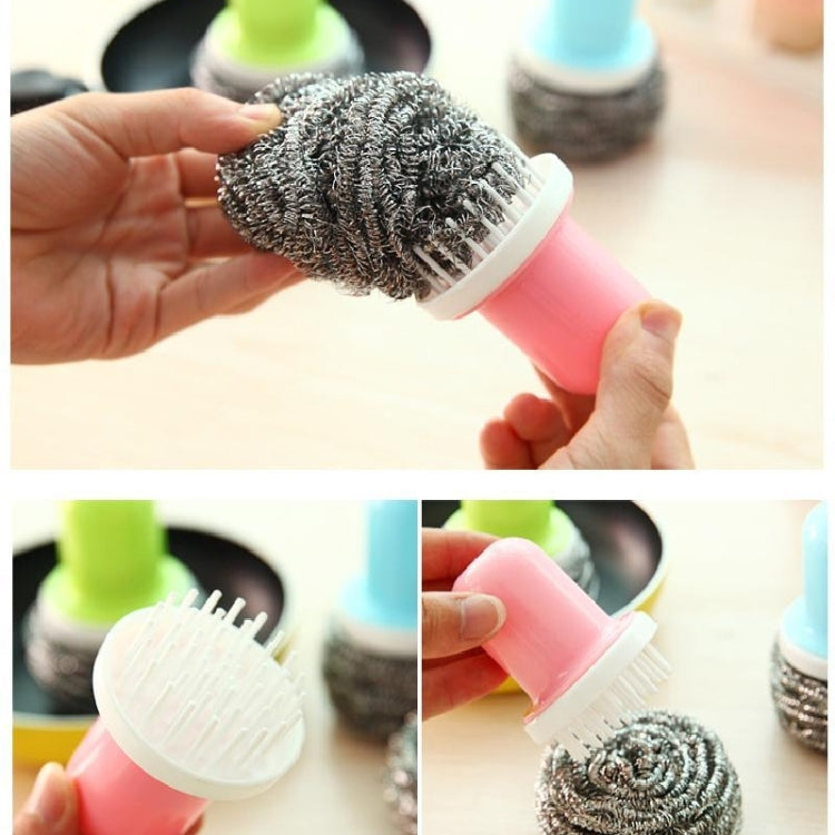 3 Pack Shank Steel Ball Brush Random Color Delivery (Colour: Blending)