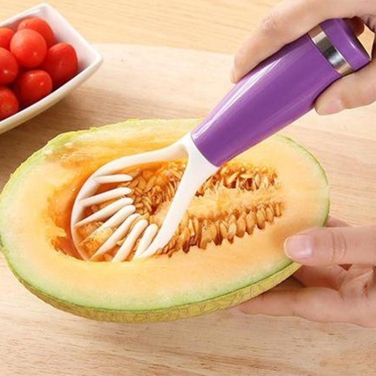 5 Pack Candy-Colored Fruit Flesh Dig Spoon Random Color Delivery (Size: 18.5*6 cm)