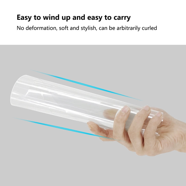 Clear Protective Face Shield Anti-Saliva Splash Anti-Spitting Anti-Fog Anti-Oil Mask with Elastic Band