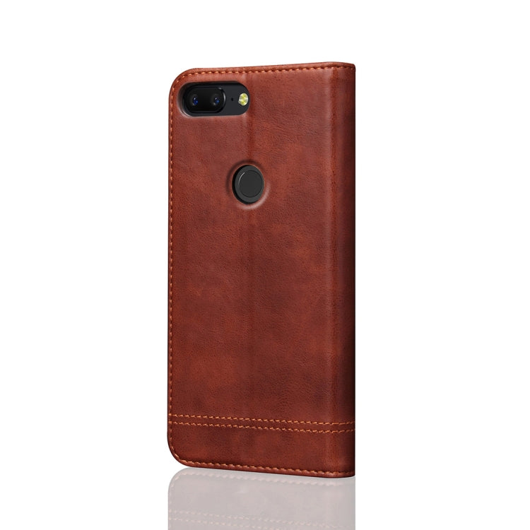 For OnePlus 5T Retro Crazy Horse Texture Casual Style with Absorption Horizontal Flip Leather Case with Holder & Card Slots & Wallet