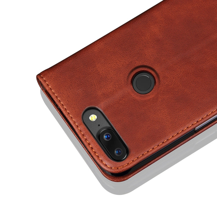 For OnePlus 5T Retro Crazy Horse Texture Casual Style with Absorption Horizontal Flip Leather Case with Holder & Card Slots & Wallet