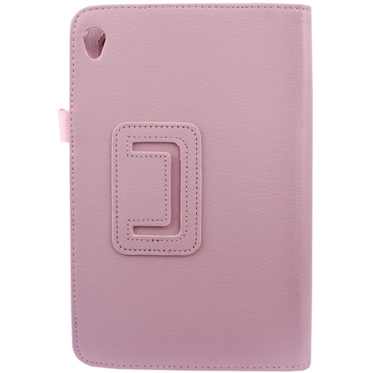 Litchi Texture Horizontal Flip Leather Case with Holder for Acer Iconia W3