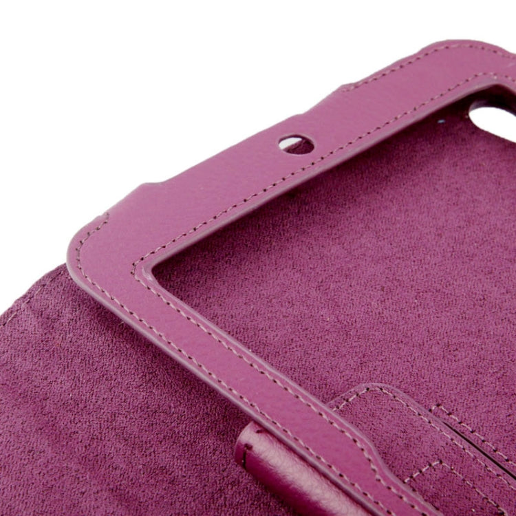 Litchi Texture Horizontal Flip Leather Case with Holder for Acer Iconia W3