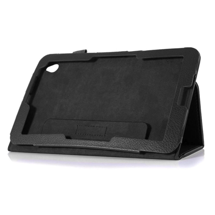 ENKAY Litchi Texture Protective Leather Case with Holder for Acer Iconia W4-820