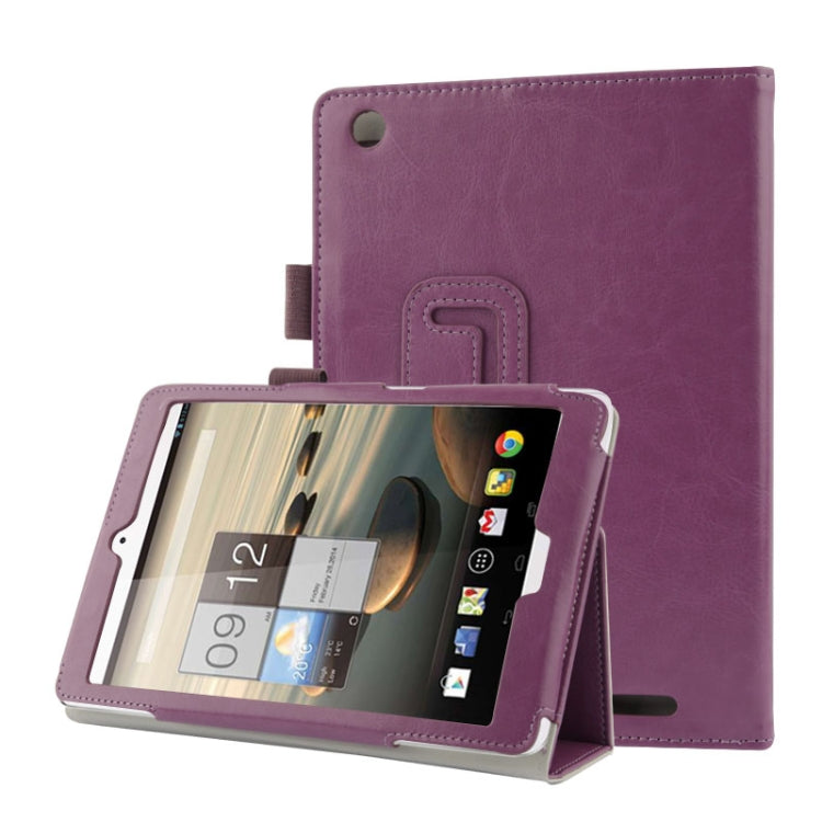 Crazy Horse Texture Protective Leather Case with Holder for Acer Iconia A1-830