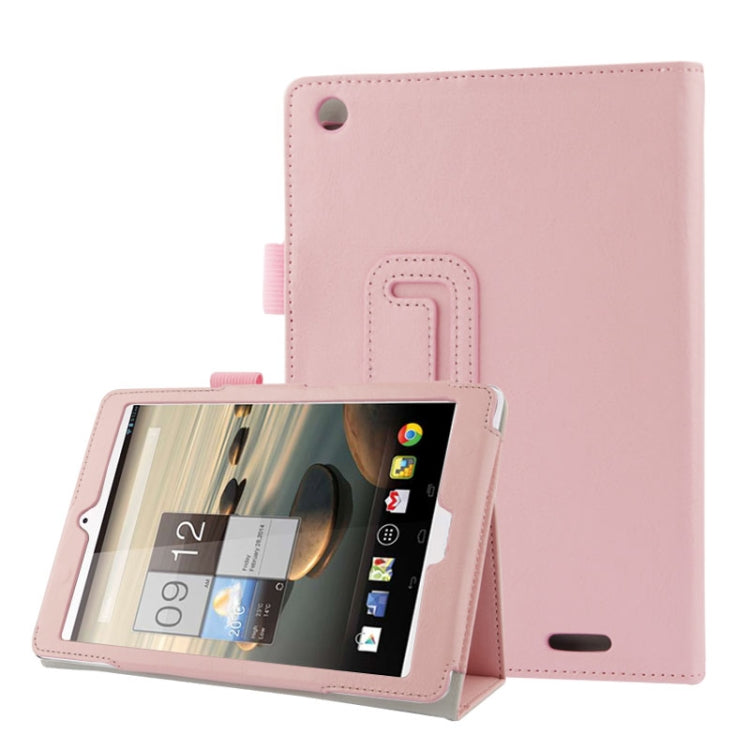 Crazy Horse Texture Protective Leather Case with Holder for Acer Iconia A1-830