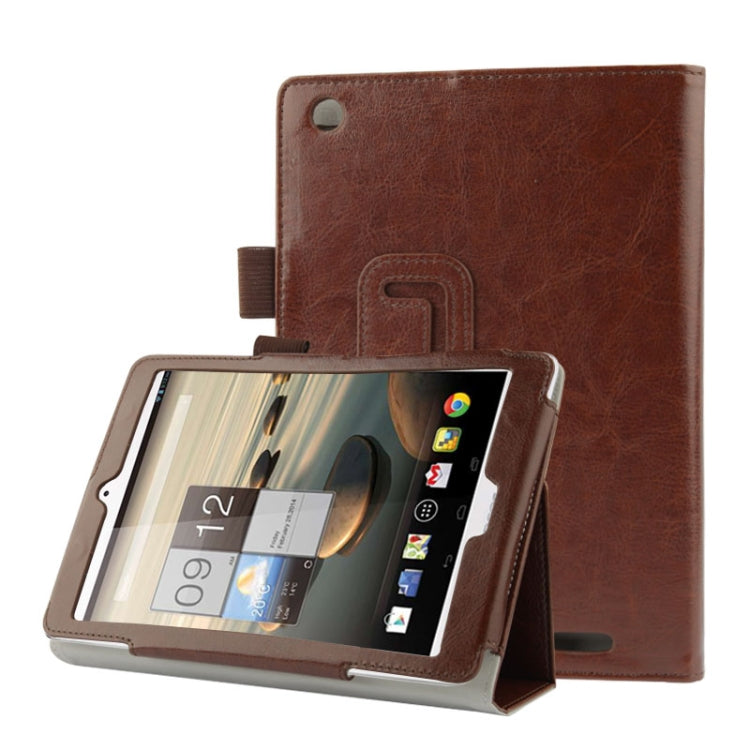 Crazy Horse Texture Protective Leather Case with Holder for Acer Iconia A1-830