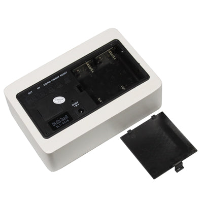 3 in 1 Wooden Clock (Alternately display time, month & date and temperature), White(White)