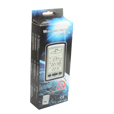 Wireless Weather Station LCD Display Clock with Perpetual Calendar / Temperature / Humidity / Remote Sensor / Weather Forecast Tendency / Alarm / LED Backlight