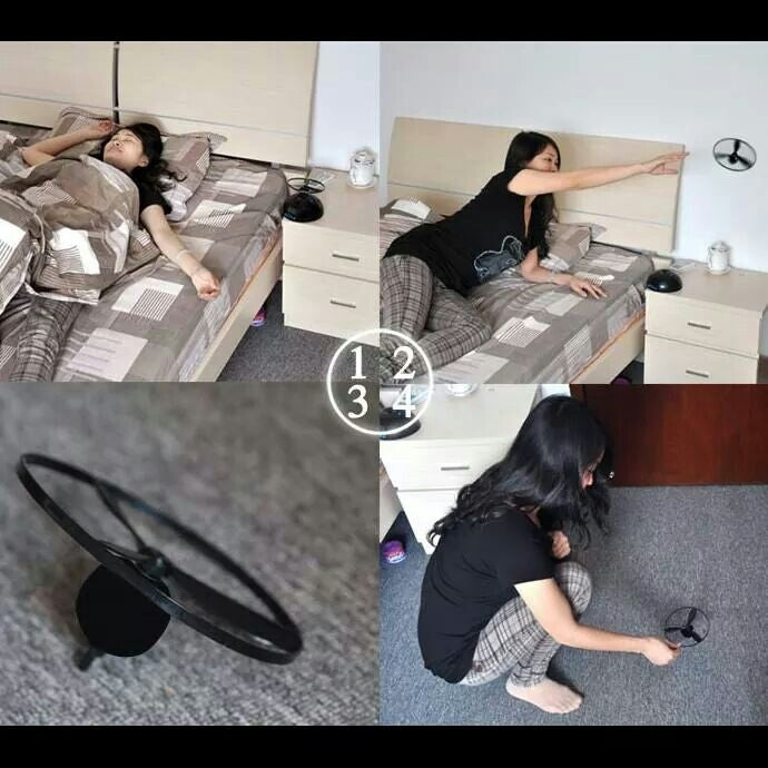 Flying Alarm Clock(Black)