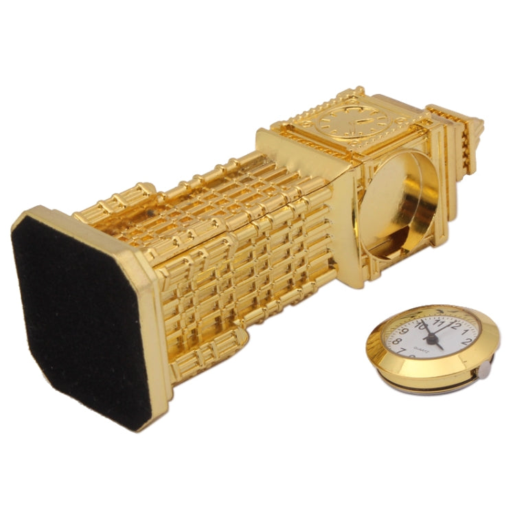 Novelty Clock Tower Themed Miniature Desktop Mini Clock