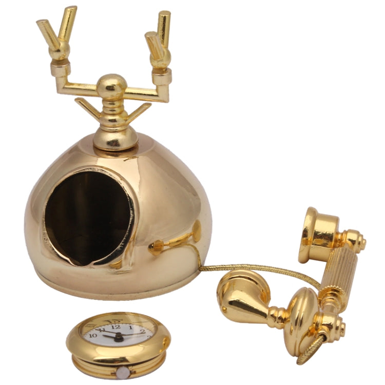 Novelty Telephone Themed Miniature Desktop Mini Clock