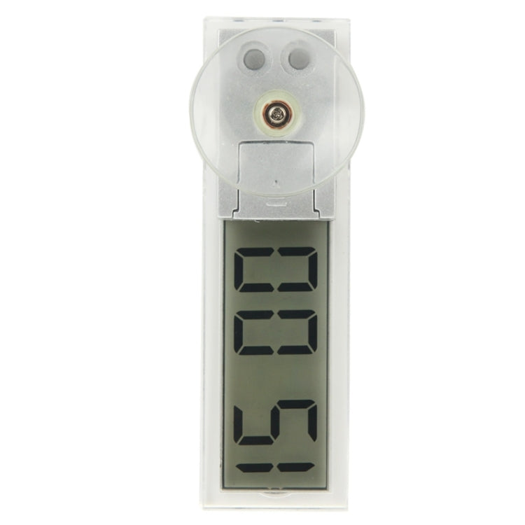 K-033 Mini Car Electronic Auto Clock Digital Transparent LCD Display with Sucker