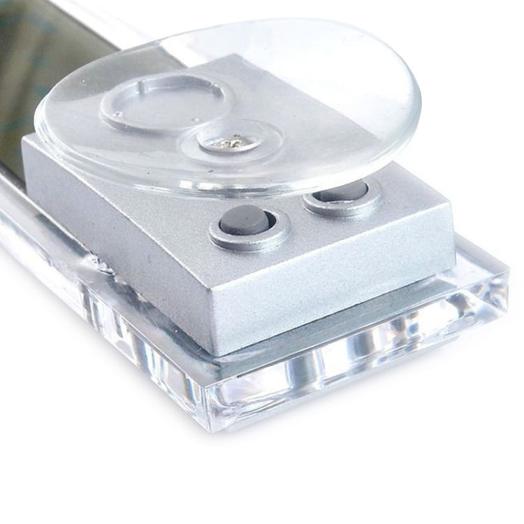 K-033 Mini Car Electronic Auto Clock Digital Transparent LCD Display with Sucker