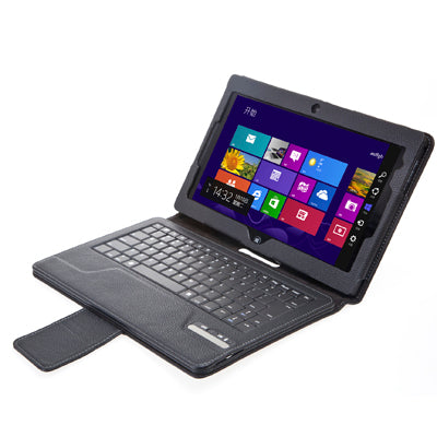Detachable Bluetooth Keyboard Leather Tablet Case With Holder for ThinkPad Tablet 2 , Operating Distance: 10m(Black)