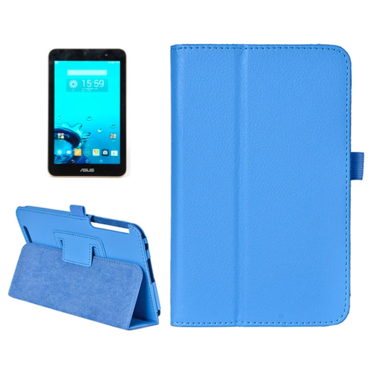 Litchi Texture Horizontal Flip Leather Case with Holder for ASUS MeMo Pad 7 ME176C