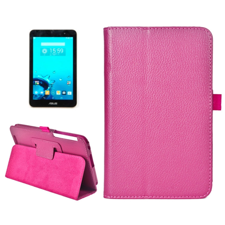 Litchi Texture Horizontal Flip Leather Case with Holder for ASUS MeMo Pad 7 ME176C