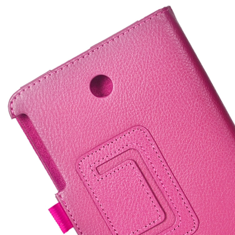 Litchi Texture Horizontal Flip Leather Case with Holder for ASUS MeMo Pad 7 ME176C