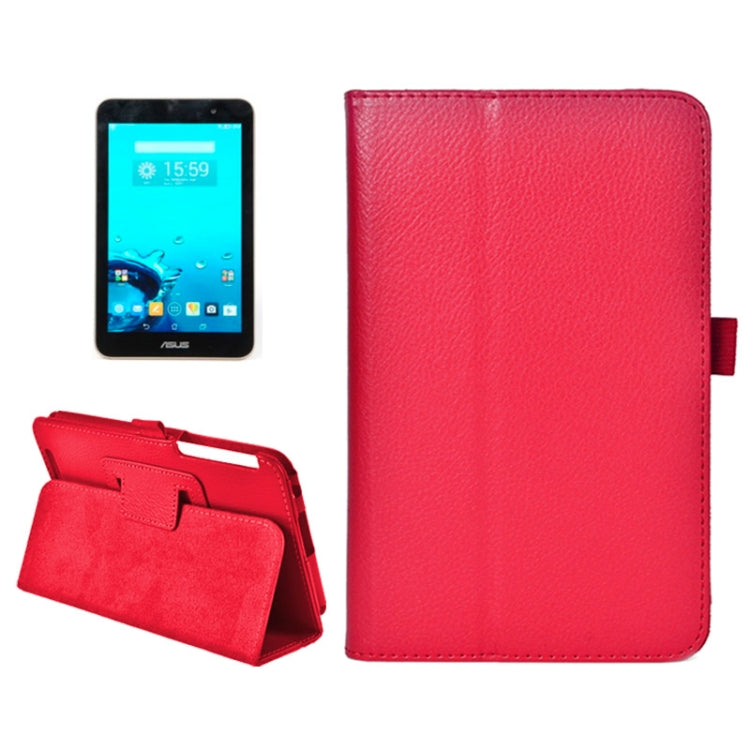 Litchi Texture Horizontal Flip Leather Case with Holder for ASUS MeMo Pad 7 ME176C