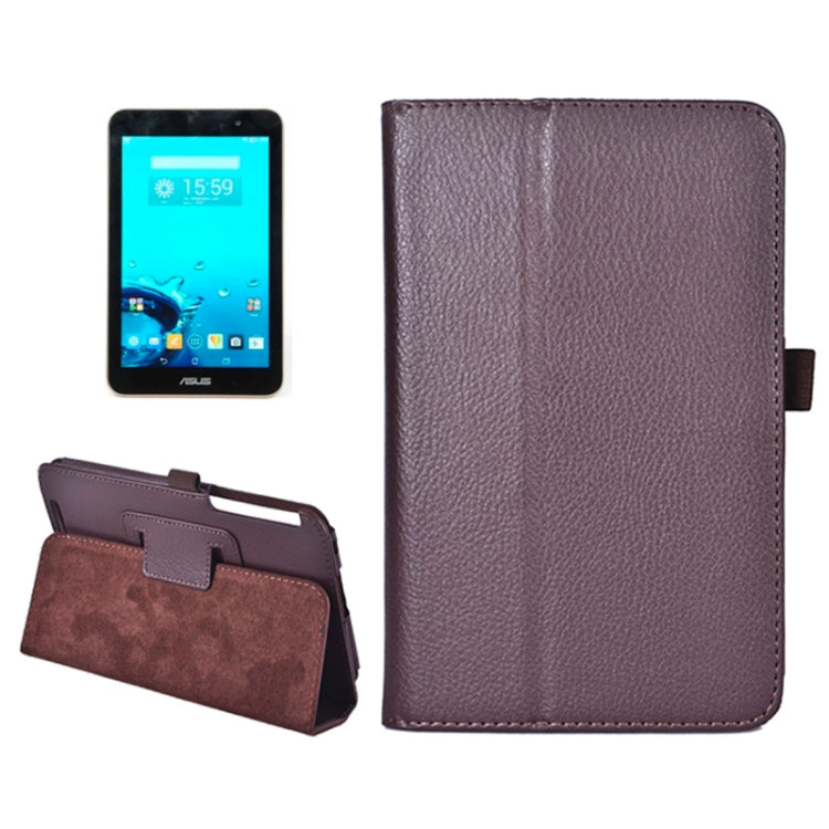 Litchi Texture Horizontal Flip Leather Case with Holder for ASUS MeMo Pad 7 ME176C