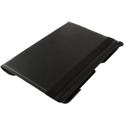 360 Degree Rotatable Leather Case with Holder for ASUS Eee Pad TF201(Black)