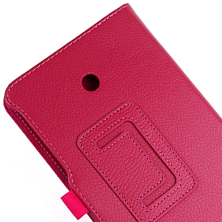 Litchi Texture Leather Case with Holder for ASUS Fonepad 7 / FE170CG