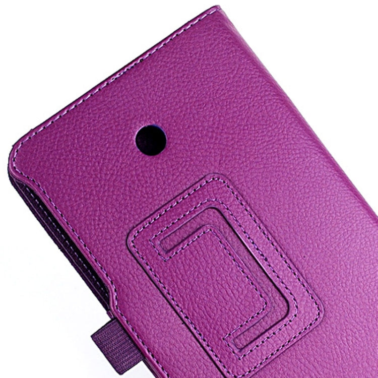 Litchi Texture Leather Case with Holder for ASUS Fonepad 7 / FE170CG