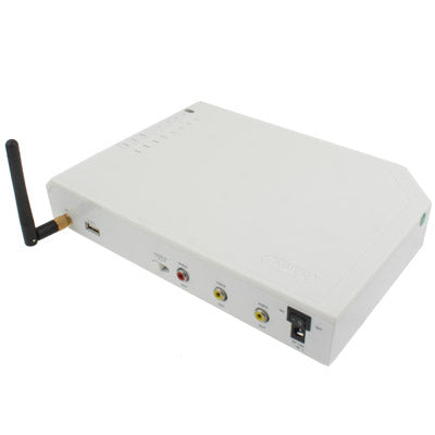 USB 2.0 2.4GHz Wireless Receiving 4-Channel Multiplexer (Monitor)(White)
